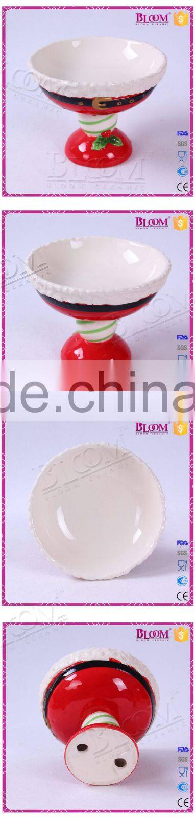 Christmas decoration ceramic cheap dinner plates holder