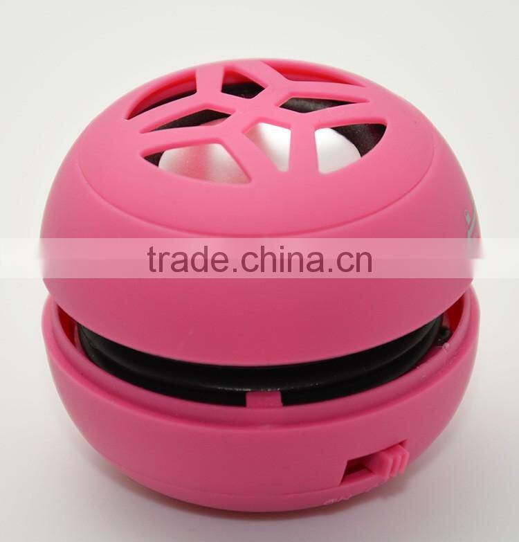 New gadget Christmas promotion gift portable laptop mini hamburger speaker