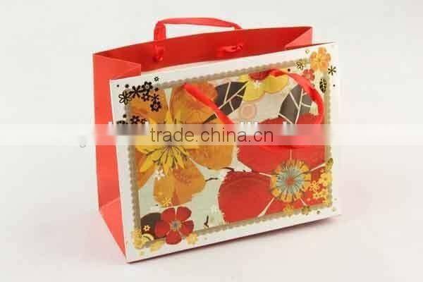Flower Design Foldable Gift Bag / Shopping Paper Bag