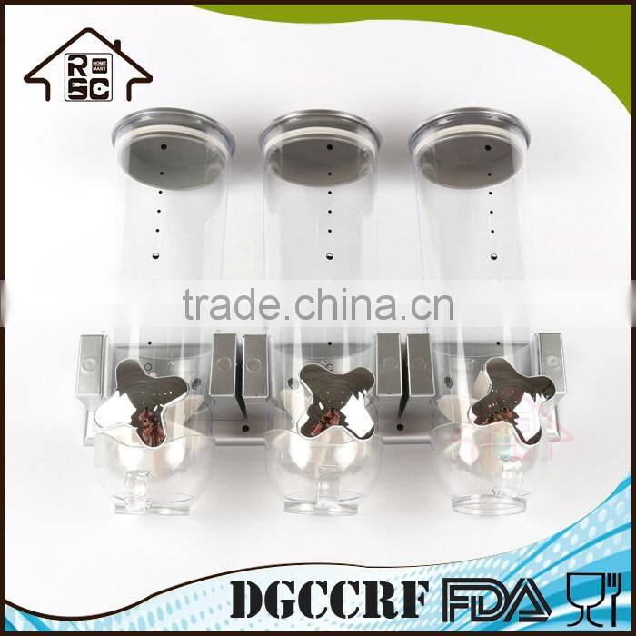 NBRSC Wall Mount Dry Food Dispenser Candy Cereal Dispenser Storage Container