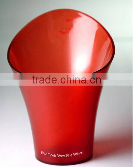 Best-selling Eco-friendly Plastic Ice Container/red acrylic ice bucket /wine barrels of wine barrel
