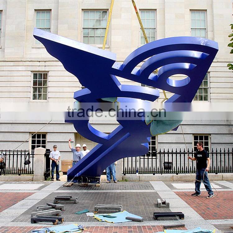 garden large outdoor decorate metal craft stainless steel modern sculpture