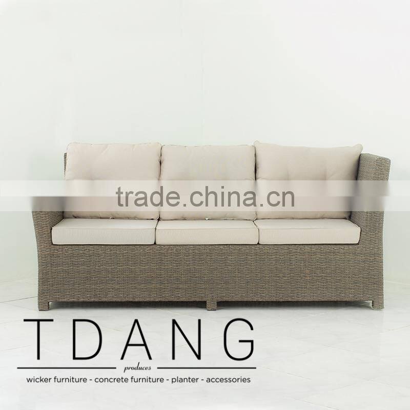 Salinas Wicker Right Hand Sofa 3 seats - Weather Resistant Outdoor Wicker Love Seat