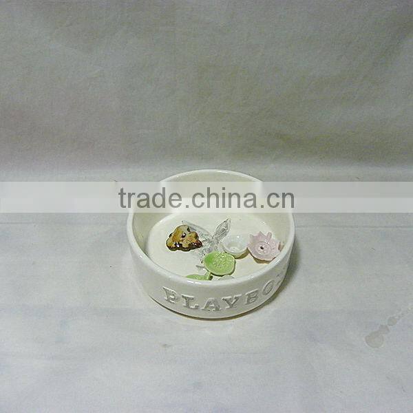 Wide Ceramic Dog Bowl