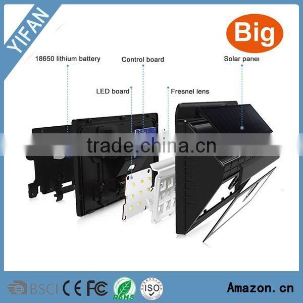 Practical 44 LEDs Solar Powered Light Wireless Wall Security Light Motion Sensor Lamp Waterproof Outdoor Lighting