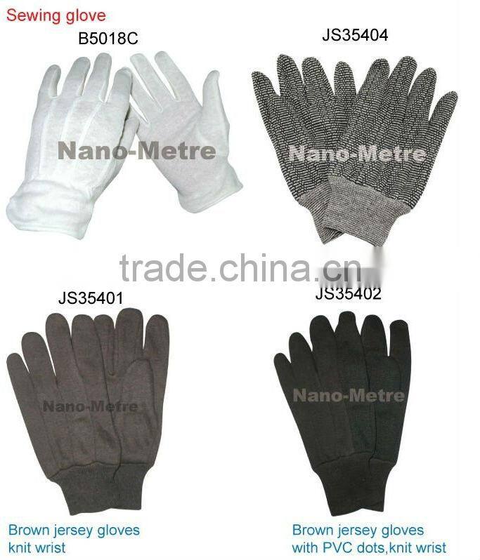 NMSAFETY 100% cotton gloves for showing jewelry safety gloves