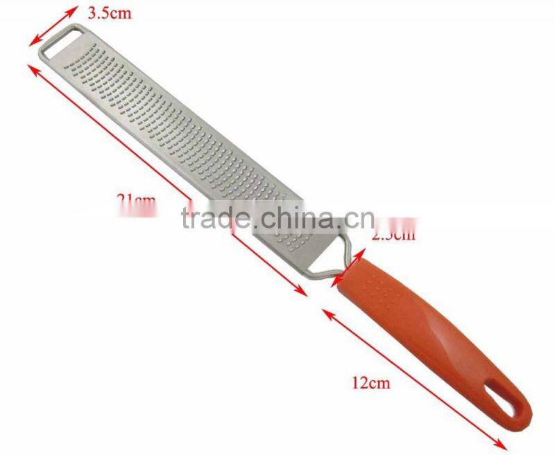Convenient Plastic Handle Stainless Steel Cheese Grater