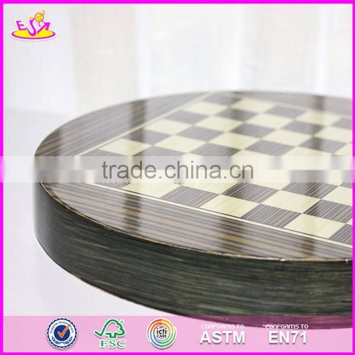 2017 New design children educational game wooden chess board W11A054