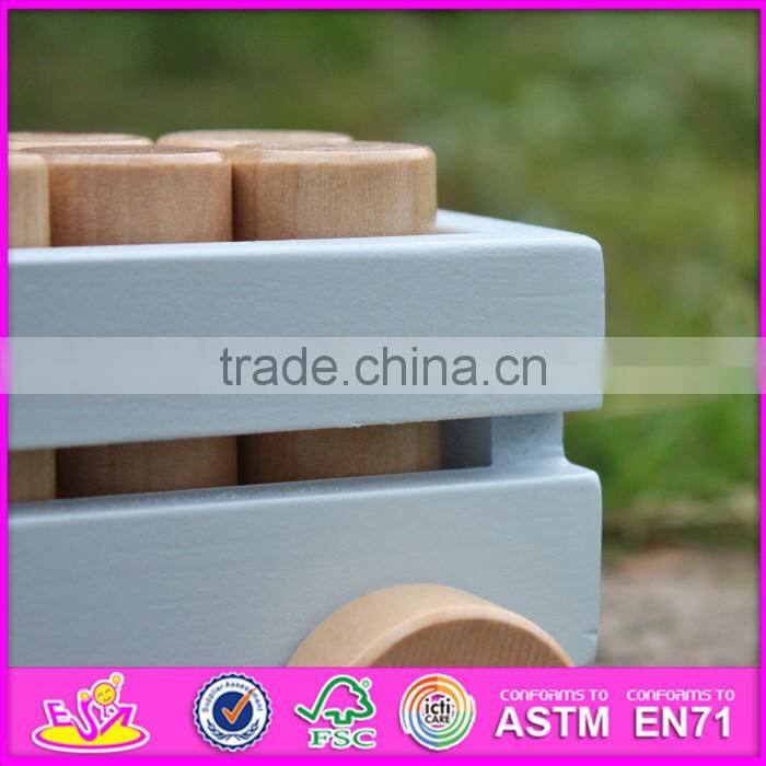 2016 new products wooden train push and pull toys for toddlers W05C075