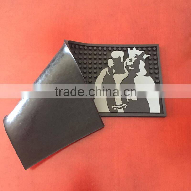 fashion customized branded bar mats pvc beer mat
