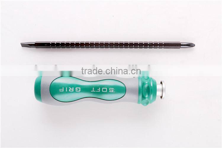 professional telescopic two-way screwdriver with double color