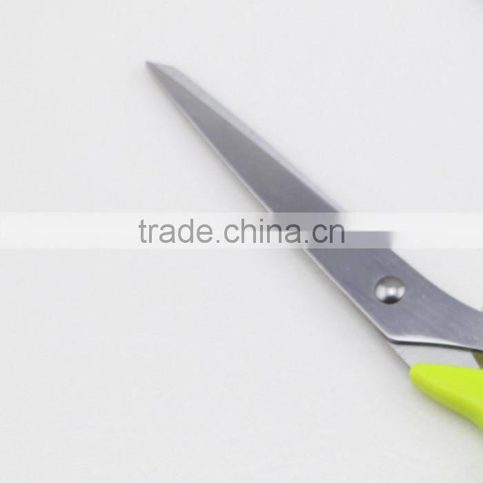 Plastic Handle Stainless Steel Household Scissors with Two Colors