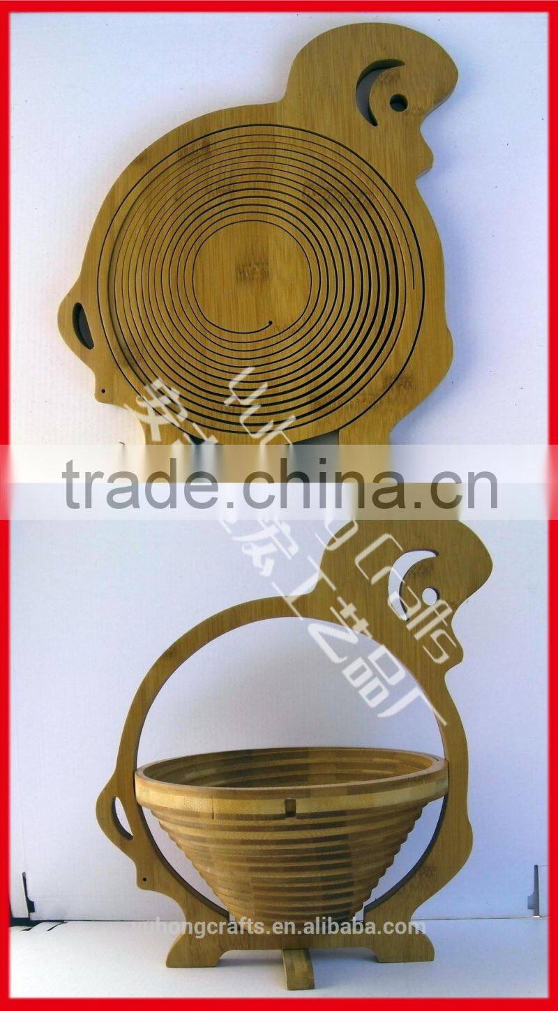 collect bamboo fruit baskets