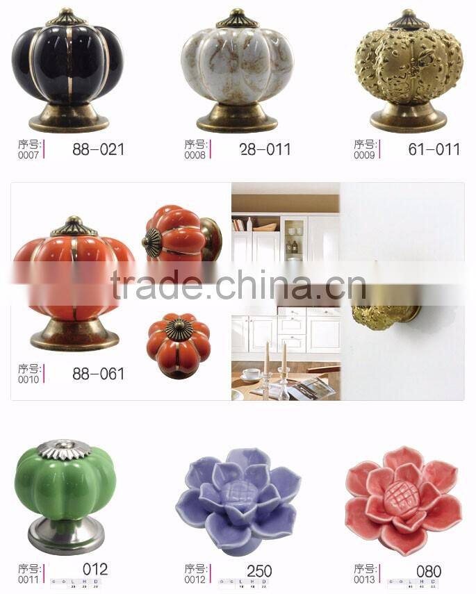 High quality Marble material door knobs Ceramic door handle knobs