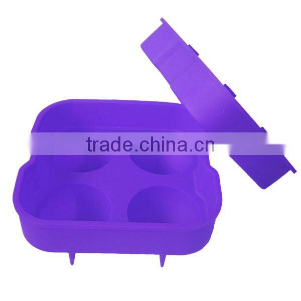 Four Compartment Silicone Ice Ball Mold