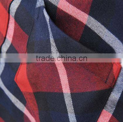 2104 new style men's spring or fall twill plaids casual shirt