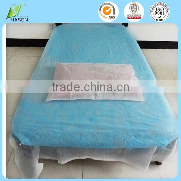 China supply nonwoven fabric hospital used bedsheets