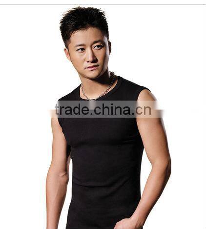 men's black cotton tank top, cool men;s vest