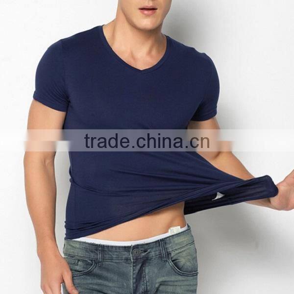 Factory OEM v-neck white t-shirts wholesale ,summer running men gym sexy short sleeve v neck t shirts