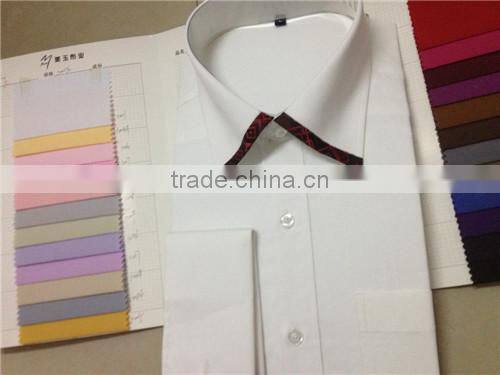 Mens white french cuff office shirts manufacturer gold supplier shirts