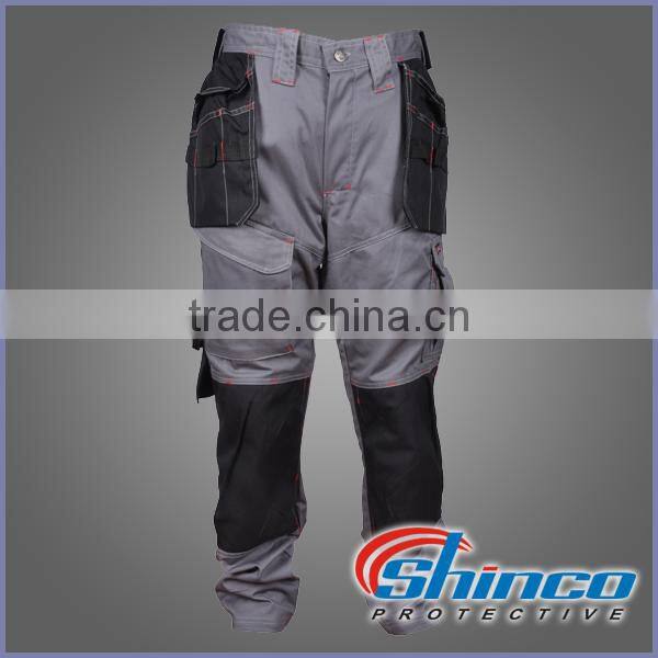 Shinco industrial cotton work pants with knee pad