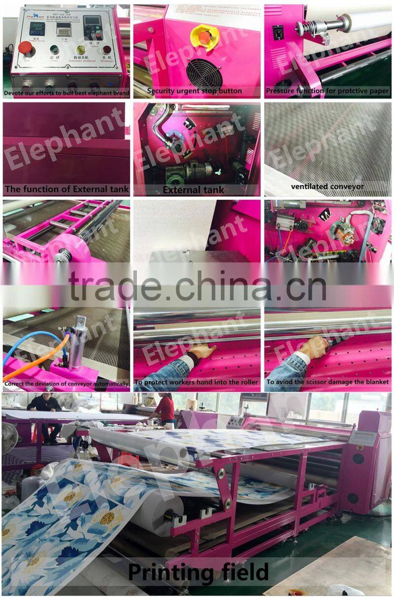 High performance competitive price roller sublimation press roll to roll heat transfer printing machine