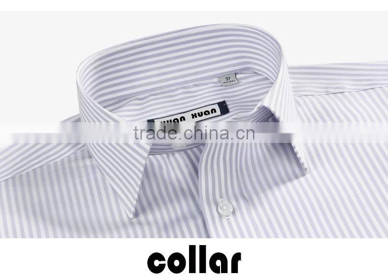 SZXX Tops Wholesale White Stripe Mens Casual Formal Shirts