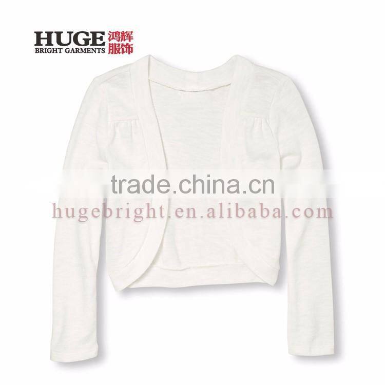 Slight Shirring At Forward Shoulder Seams Children Cotton Sweaters