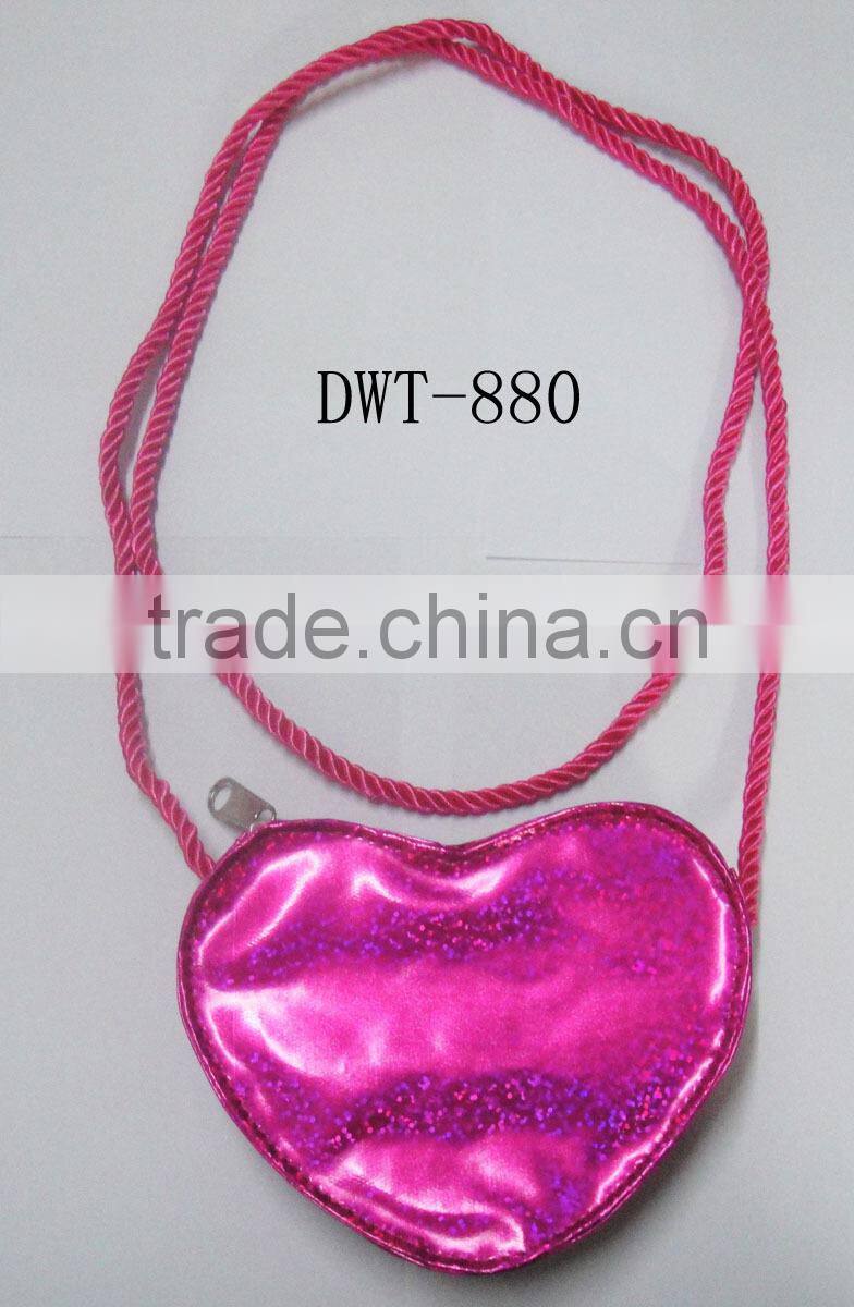 Fashion ITALY SUIE hearted hot popular glitter kids girl glitter bag