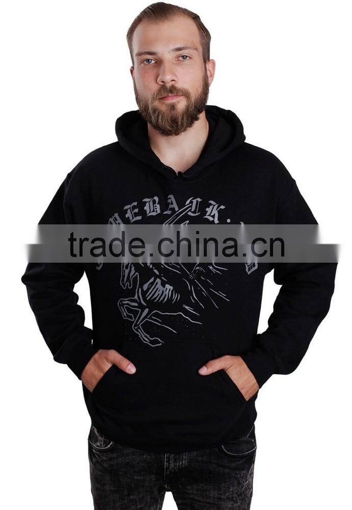 customized cheaper black men terry hoodies pullover hoodies