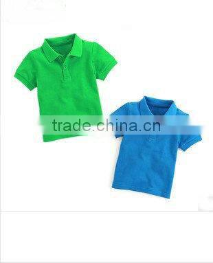 kids clothing wholesale ,100% cotton solid blank polo shirts for children