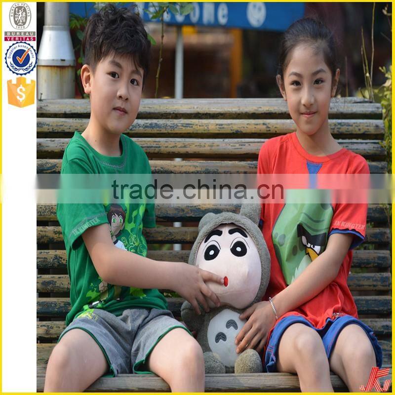 oem short sleeve high quality print children t shirt