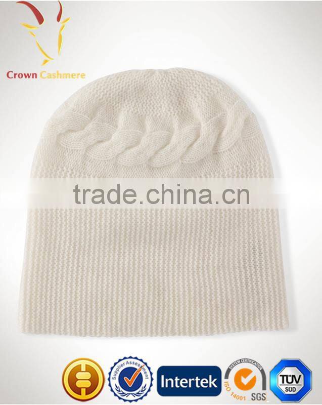 Lovely Cashmere Beanie Handmade Hat, Girls Cute Beanie Hat