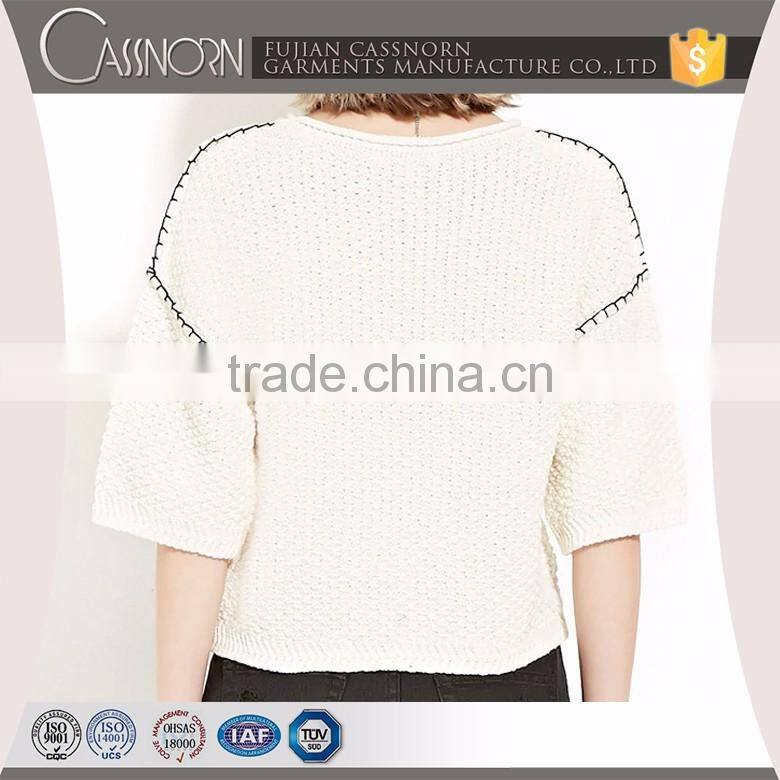 100% cotton fashion waffle-knit hoodie sweater