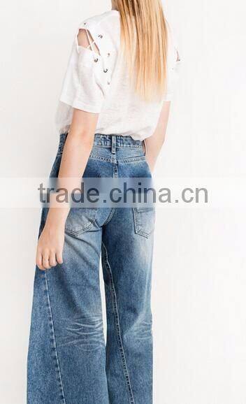 Runwaylover EY2197B Europe Style 2017 Ladies Fashion Hollow out T-Shirts