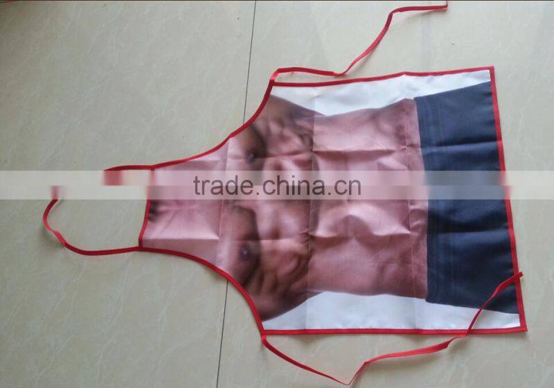 printed polyester apron