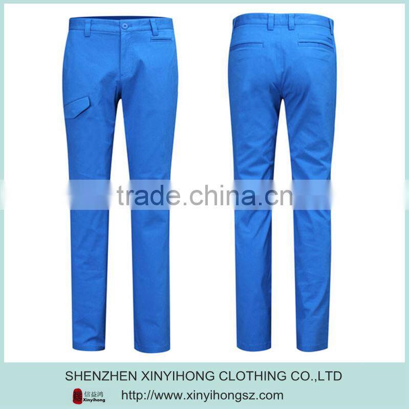 pocket design embroidery logo OEM type golf pants