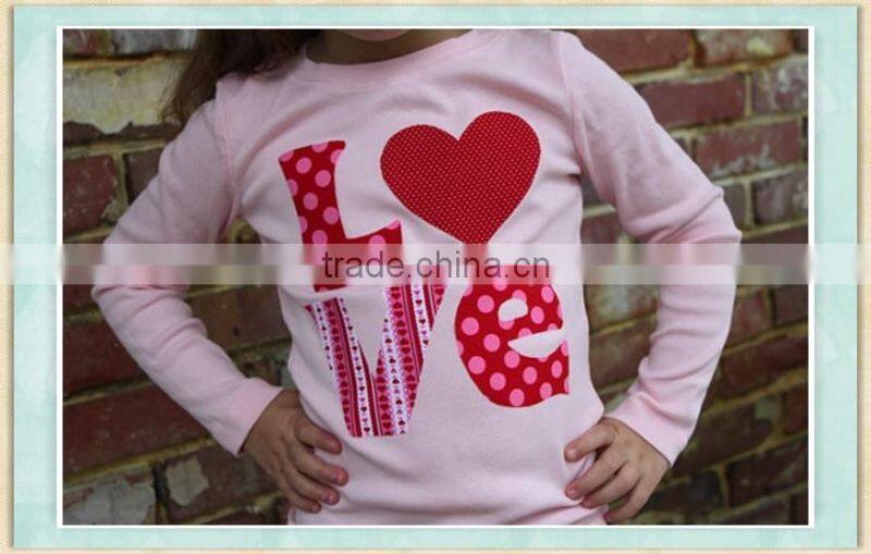 valentine ruffle raglan baby clothing wholesale children's boutique clothing