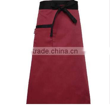 Hotel kitchen promotional advertising terylene black half-length work order processing custom logo manufacturers wholesale apron