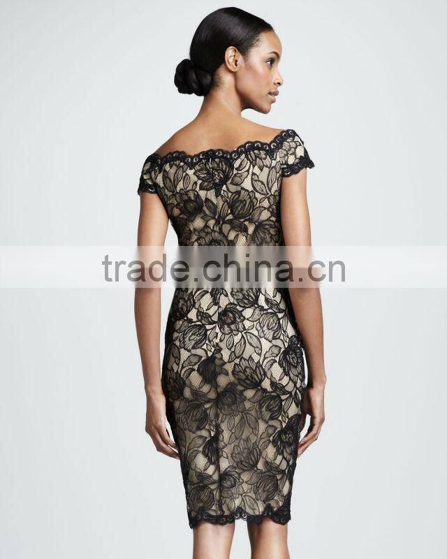 Off-the-Shoulder Lace Dress