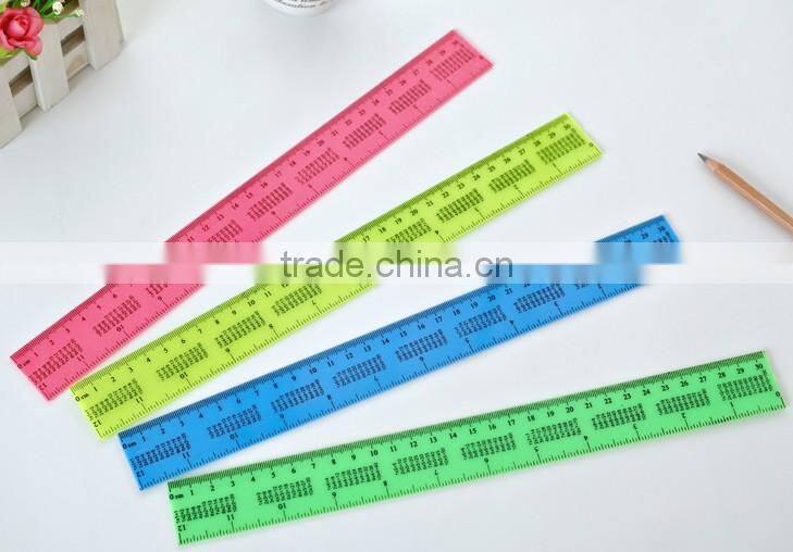 2014 hot selling transparent 30cm straight ruler