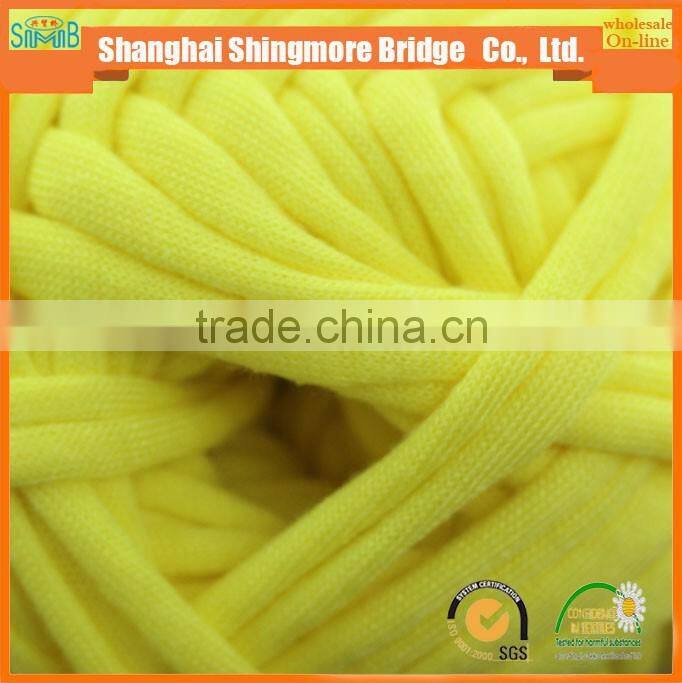 China cheap t shirts yarn factory hot wholesale softextile t shirt yarn fancy crochet t shirt yarn