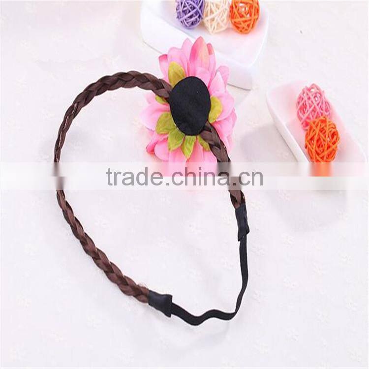 Hawaii Flowers Wig Hairband Wreath Hair Hoop Beach Bohemian Hairpin Fashion
