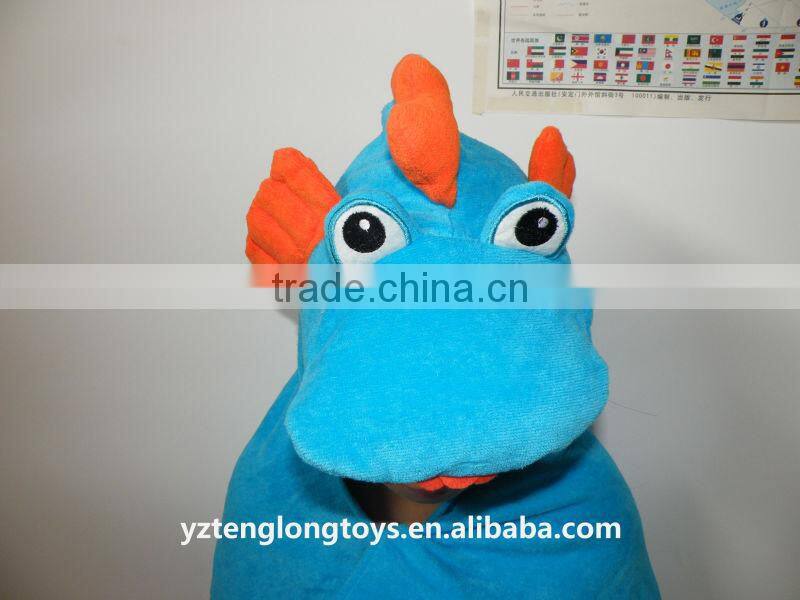Popoluar with kids hippo head super soft plush blanket