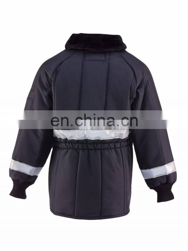 New style safety freezer jacket with reflective tape