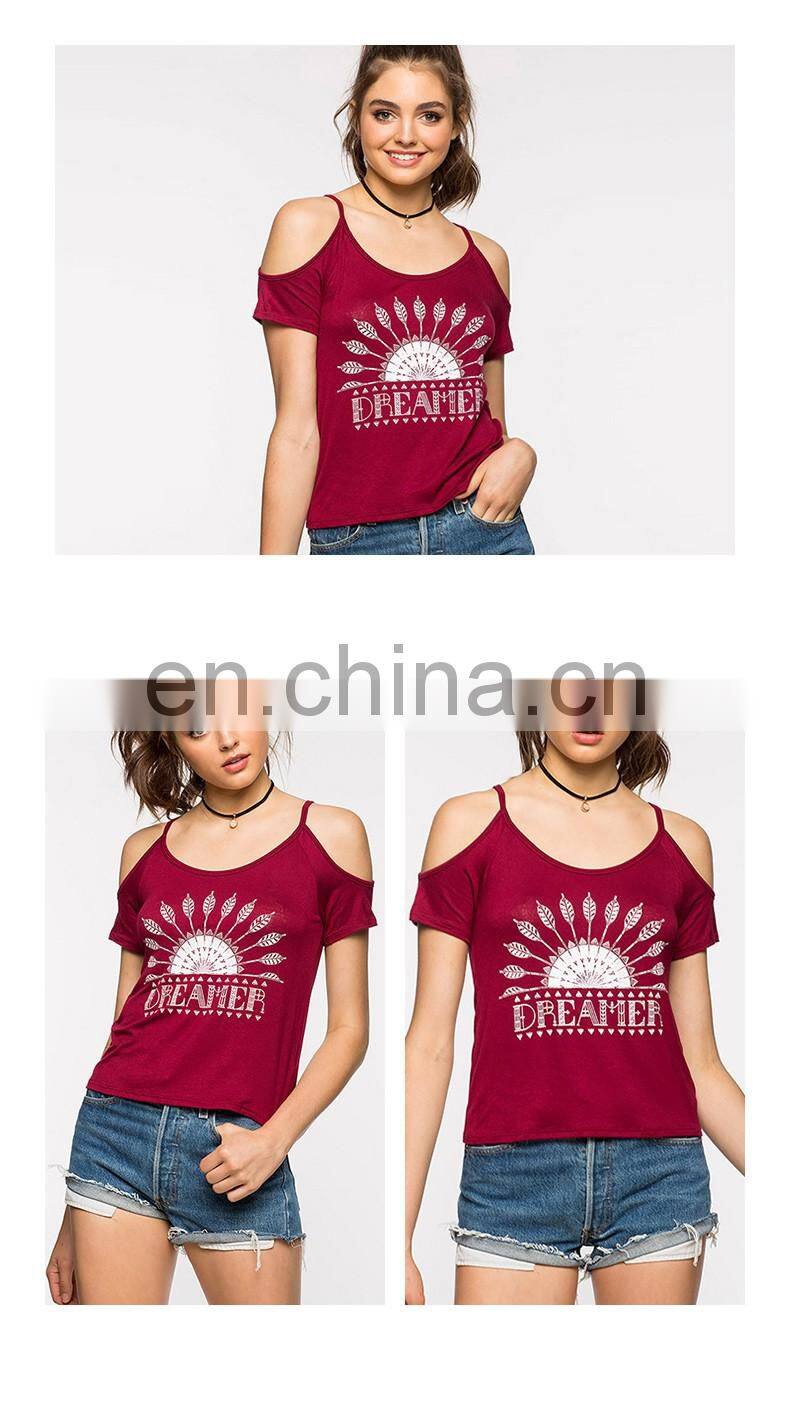 New Design round neck T-shirt Printing,Fashion T-shirt Women,T-shirt 100% Cotton