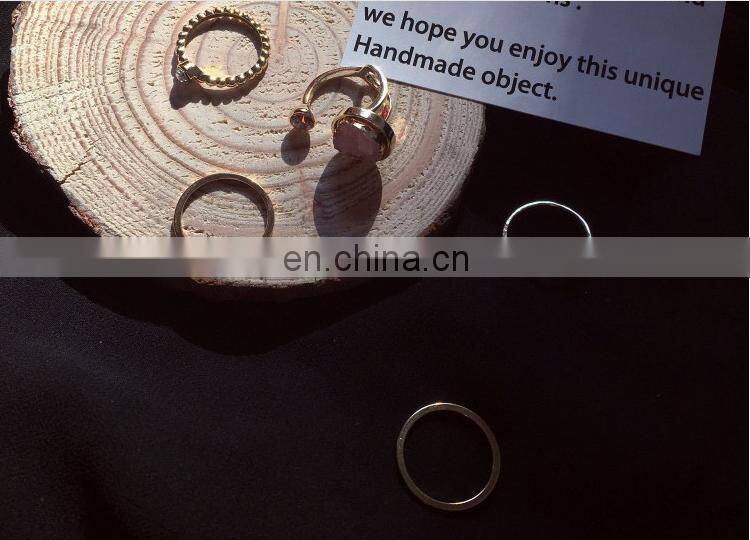 5PCS/Set Fashion Jewelry Special Pink Stone Rings For Women Knuckle Joint Ring Set