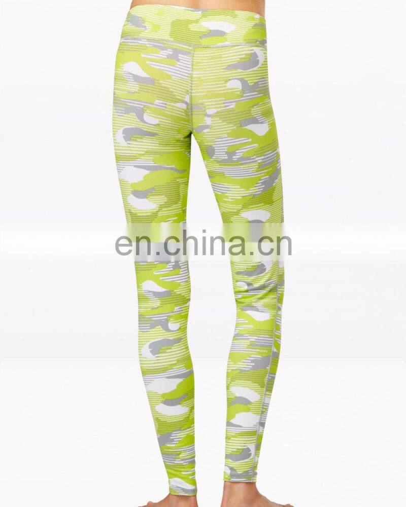 multi color splice printed custom leggings