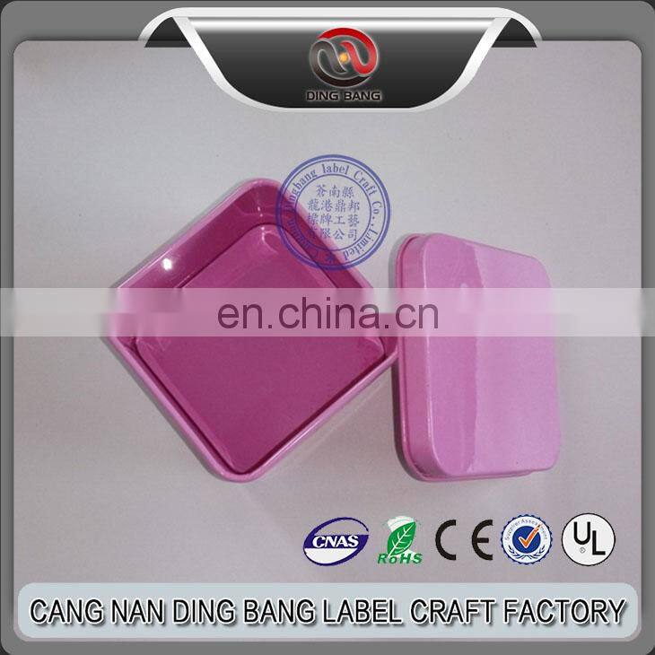 Wholesale Cheap High Grade Tin Material And Frost Type 3 Color 11*8cm Normal Metal Socks Box