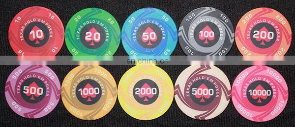 sublimation printing ceramic poker chip/printing ceramic casino chip